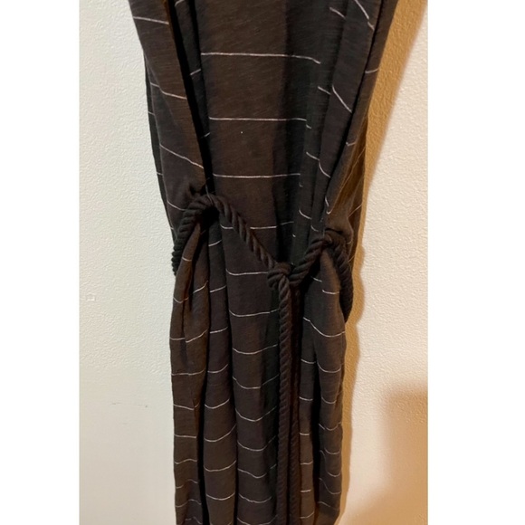ATM Slub Jersey Striped Tank Dress. - Picture 4 of 7